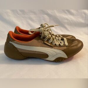 PUMA X MIHARA YASUHIRO MY-9 SNEAKERS Brown White Low Rare Vintage US Size 7 VGC